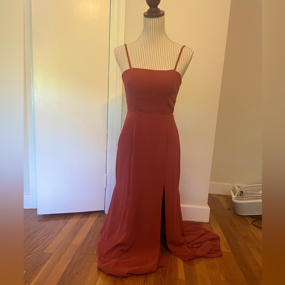 NWT Azazie Terracotta Bridesmaid Dress